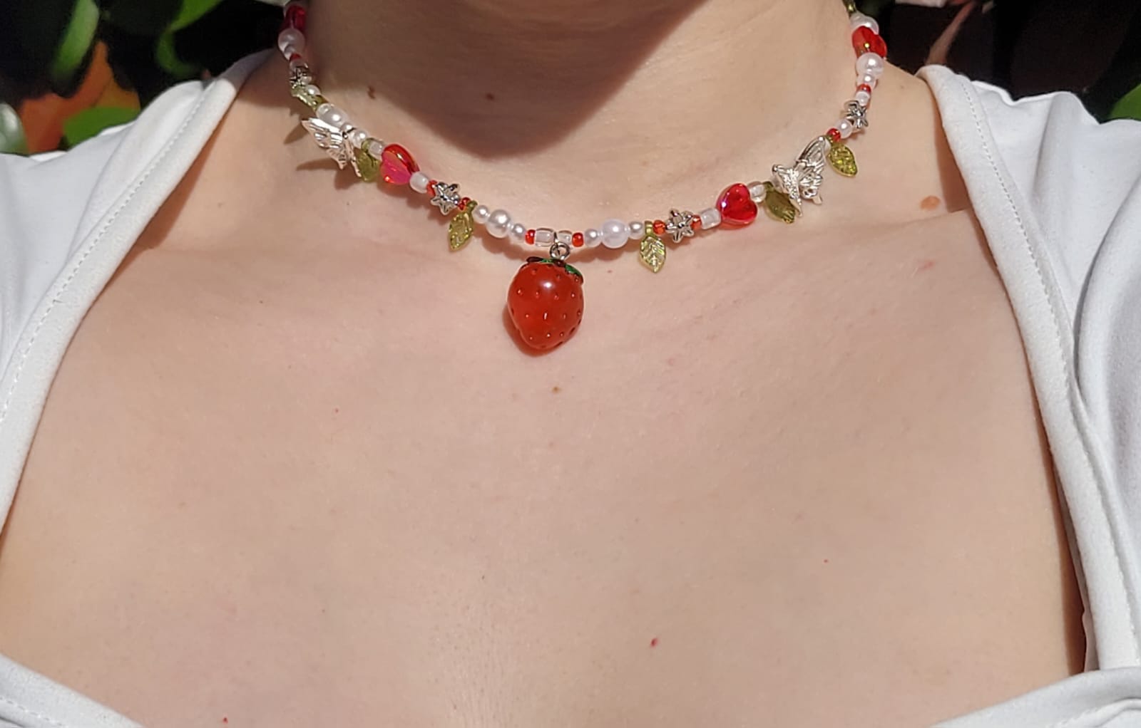 Strawberry necklace
